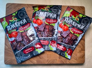 Картофель «Бруто» со вкусом васаби 130 гр.: Джерки из индейки 