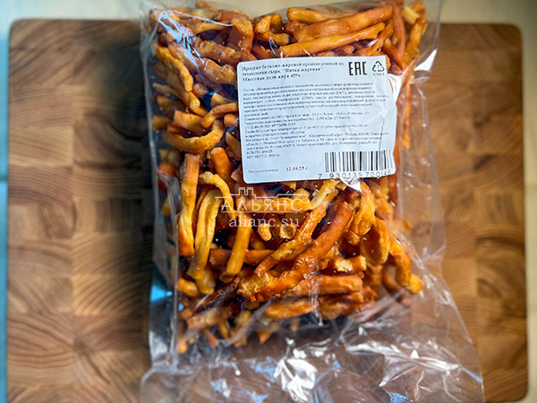 Нитка ЖАРЕНАЯ  Oktobersnack1 кг (сырный продукт) в Бирюлево