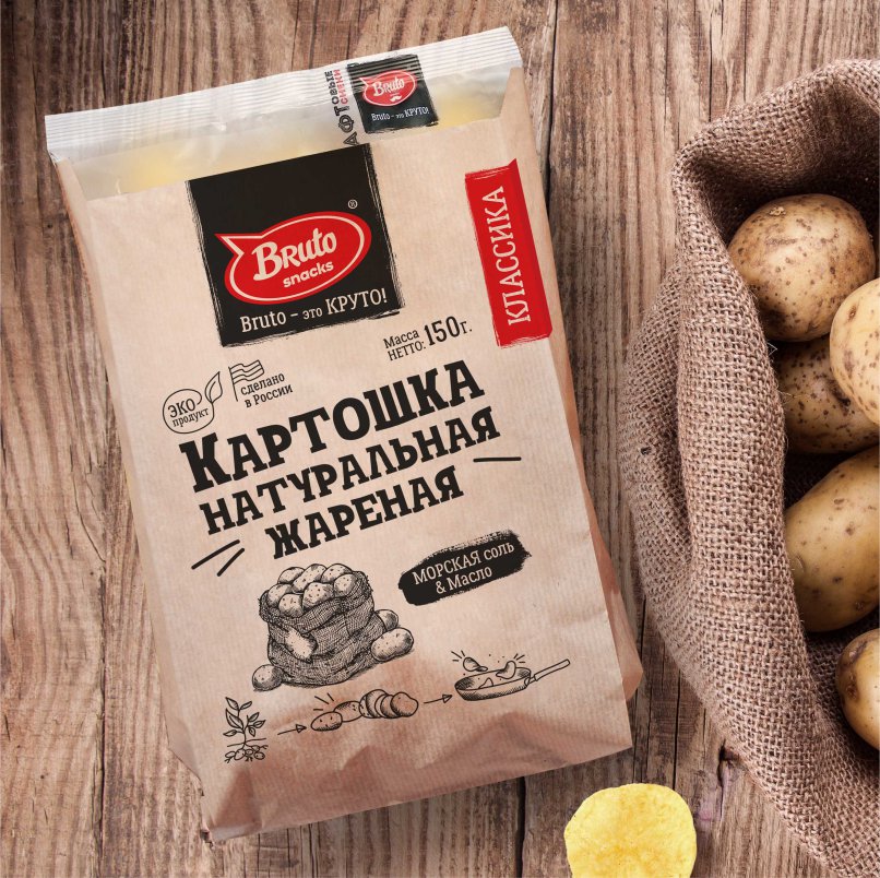 Картофель «Бруто» с солью 130 гр. в Бирюлево