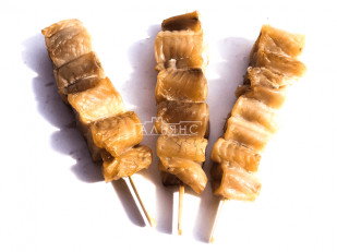 Тунец с перцем: Шашлычок из сома холодного копчения