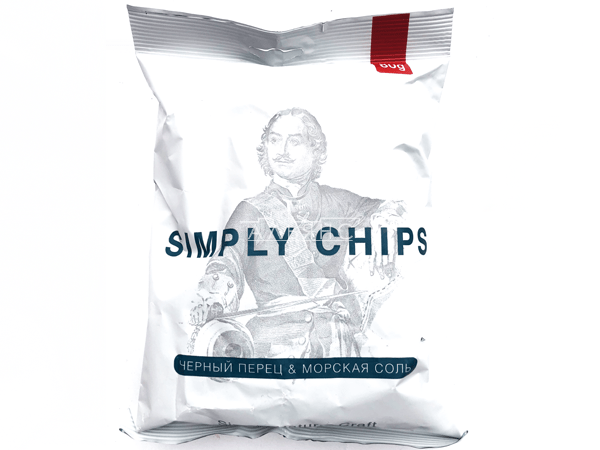 Картофельные чипсы "Simple chips" Морская соль и черный перец 80 гр. в Бирюлево